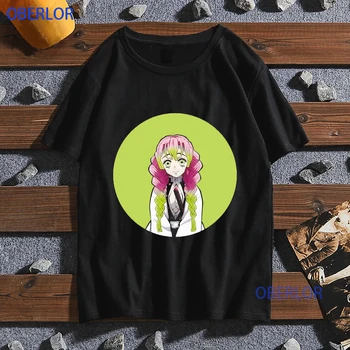Vyrai Kietas Streetwear Anime Shinobu Kocho Marškinėliai Atsitiktinis Ullzang Marškinėlius Spausdinti Vyrų Drabužiai Juokinga Camiseta Hombre
