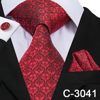 Hi-Tie 8,5 cm Klasikiniai vyriški Vestuvių Verslo Kaklaraištis Nustatyti Gėlių šilkiniai Kaklaraiščiai Vyrams Mados Raudona Pilka Mėlyna Mens Ryšiai ir Nosinės