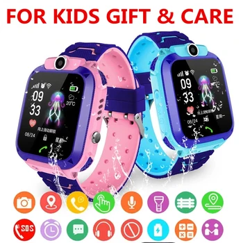K12 Vaikų Vaikai Telefoną, Laikrodį Smartwatch Su Sim Kortele Berniukas Mergaitė Fotoaparatas Dovanų 