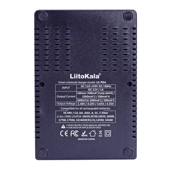 2019 Liitokala Lii-PD4 LCD), 3,7 V 18650 18350 18500 16340 21700 20700B 20700 10440 26650 1.2 V AA AAA NiMH ar ličio baterija Įkroviklis