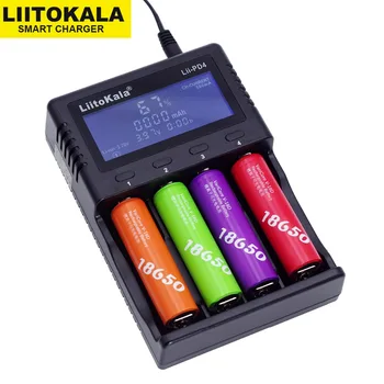 2019 Liitokala Lii-PD4 LCD), 3,7 V 18650 18350 18500 16340 21700 20700B 20700 10440 26650 1.2 V AA AAA NiMH ar ličio baterija Įkroviklis