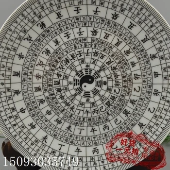Jingdezhen senovinių keramikos, yin-yang ir Bagua porceliano plokštelės