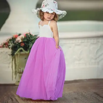 2020 m. Mergaičių Mados Suspender Ilga Suknelė Bohemijos Princesė Stilius, Vaikų Drabužiai Šalis Suknelė Gazas Sijonas Vaikams Drabužių Rožinė