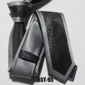 Lingyao dizainerio Liesas kaklaraištis Unikalus skydelis necktie sidabro sienos su juoda plaids gravata dovanų bix