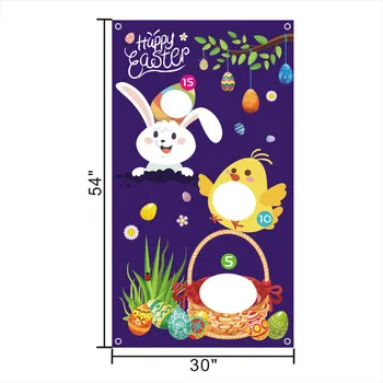 Velykų Sandbag Mesti Žaidimą linksmų Velykų Dekoracija Namuose Easter Bunny Kiaušinių Dekoratyviniai Triušiai Vaikams Dovanos Gimtadienio Prekes