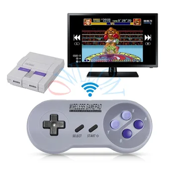 Belaidžio Gamepads 2.4 GHZ Joypad Kreiptuką Valdytojas, SNES Super Nintendo Classic MINI Konsolės, nuotolinio Priedai
