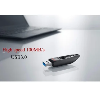 SanDisk usb flash drive 32GB USB3.0 Pendrive 16GB 64GB 128GB 256 GB Didelės spartos U Dick Memoria USB stick