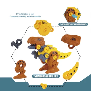 Švietimo Žaislai Berniukams, Išardymas Dinozaurai Žaislai Transformuoti Žaislai Berniukams Robotas Deformacijos Žaislai Vaikams Žaislai nuo 4 Iki 6 Metų