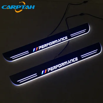 CARPTAH Apdaila Pedalo Automobilių Eksterjero Dalys, LED Durų Slenksčio Nusitrinti Plokštė Kelias Dinaminis Streamer šviesos BMW X6 E71 2010 - m. m.