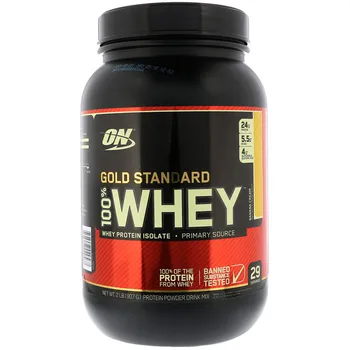 Optimum Nutrition, Gold Standard Išrūgų, 2 lb Išrūgų baltymų milteliai fitneso raumenų padidėjimas mityba