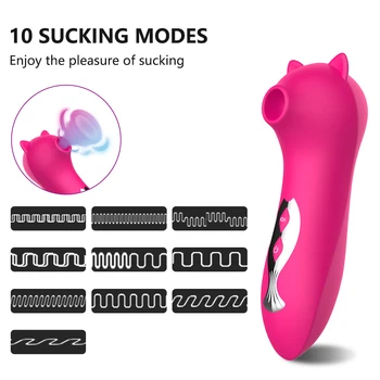 Clit Sucker Vibratorius Moterų Sekso Žaislai Moterims, Dulkių Klitorio Galingas Spenelių Stimuliavimas Liežuviu Žodžiu Lyžis Prekės Suaugusiems