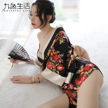 Nauja Seksuali karštas erotinis moterų Japonų kimono seksualus drabužiai sekso romantiška nightgowns seksualus kostiumai moterims cosplay NY0318