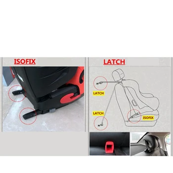 Universali automobilio saugos diržų sąsaja vadovas, laikiklis vaiko sėdynės sąsaja isofix saugos diržų jungties laikiklis