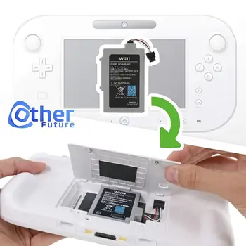 Wii U GamePad 3600 mAh Pakaitinis Akumuliatorius Pack