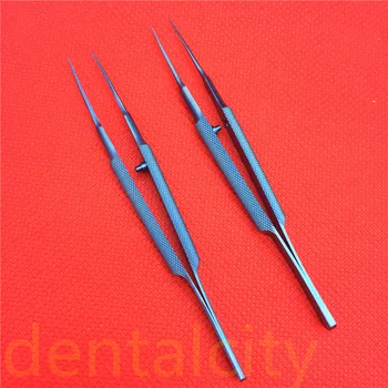 Titano Tlloy Chirurginiai Instrumentai, Oftalmologijos Microsurgical Odontologijos prietaisų, Instrumentų Adatų Laikikliai + 11,5 cm Žirklės +Pincetas