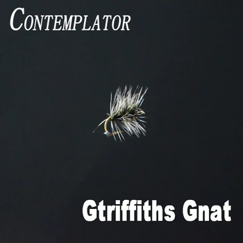 CONTEMPLATOR 6pcs 14#Griffith Gnat imituoja mašalų grupių musė sausos muses universalus margasis/mašalų skristi mouche upėtakių žvejyba