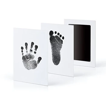 Kūdikių Pėdsaką Handprint Ne Touch Odos netoksiškas Inkless Inkpads Rinkiniai， 