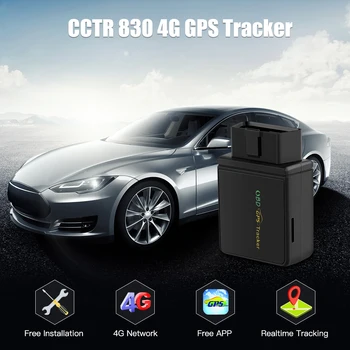 OBD Automobilių Tracker 4G LTE, GPS Tracker Sekimo CCTR 830 OBD 2 Plug Jungtis Įkrovimo Kelio Balso Stebėti Saugumo Nemokamai Įdiegti