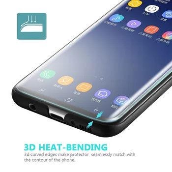 2vnt/komplektas Nano skystą Klijai UV Grūdintas Stiklas Samsung Galaxy S10 Krašto Plius 5G Pastaba 8 9 10 PLIUS S8 S9 Screen Protector