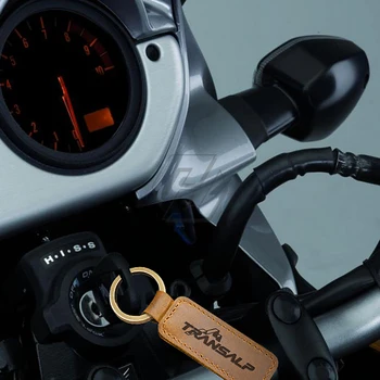 Motociklo karvės odos Keychain paketų prižiūrėtojų raktinę Atveju Honda XL700VA XL600V Transalp 400V