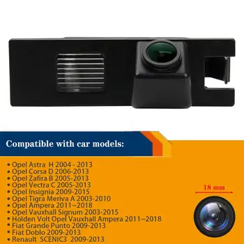 18mm Galinio vaizdo Atsargine Kamera, Skirta Opel Astra H, Corsa D, Zafira B Vectra C Insignia Tigra Meriva A Ampera 
