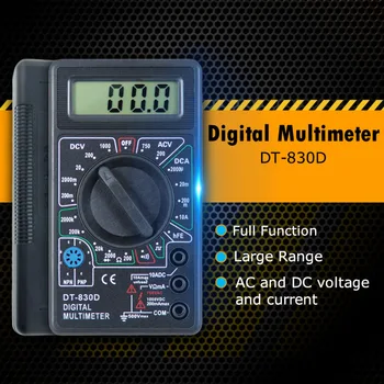 LCD Skaitmeninis Multimetras AC/DC 750/1000V Skaitmeninis Mini Multimetras Zondas Voltmeter Ammeter Ohmmeter Testeris, Matuoklis Priedai