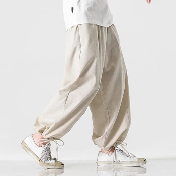 Streetwear Vyrų Haremas Kelnės Atsitiktinis Sweatpants Mens 2020 Prarasti Mados Aukštos Kokybės Bėgimo Kelnes Vyrų Medvilnės, Lino Kelnės M-5XL