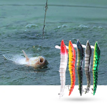 Crankbait Žvejybos Reikmenys Masalas, Su Trigubas Kabliukas Segmentus Lengva Naudoti Dirbtinio Multi Galais Žvejybos