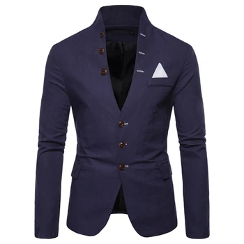 2020 naujas vyrų kostiumo Švarkas mados atsitiktinis vyrų kostiumas striukė, pavasario ir rudens vyriškos striukės ir paltai raudona mėlyna chaki vyras kailis