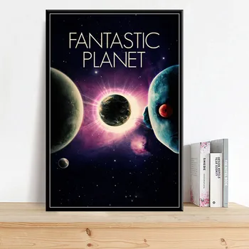 Fantastinis Planetos La planete sauvage Sci-Fi, Klasikinis Filmas Meno Drobė, Tapyba, Plakatas Sienos, Namų Dekoro