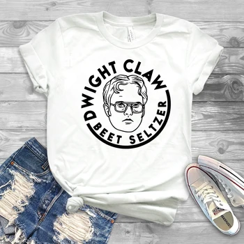 2020 Juokinga Dwightas Schrute T-shirt Dwightas Letena Marškinėliai Humoro, Alaus Įkvėpė Tees Dunder Mifflin Schrute Ūkių Marškinėliai
