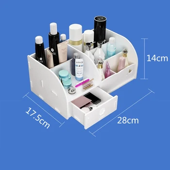 Naujas Biuro Talpinimo Kosmetikos Laikymo Dėžutė Makiažas Stalčių Organizatorius Papuošalai Nagų Lako Įvairenybės Konteinerių Desktop Storage Box