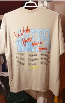 2019 SCOTT TRAVIS ASTROWORLD Festivalyje Pop-Up marškinėliai Vyrams, Moterims, Viršuje Tee ASTROWORLD T-shirts