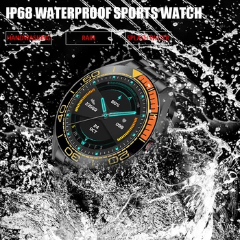 LIGE Naujas vyrų Smart watch širdies ritmas, Kraujo spaudimas Fitness tracker IP68 vandeniui Sporto žiūrėti smartwatch vyrai, Skirtų 