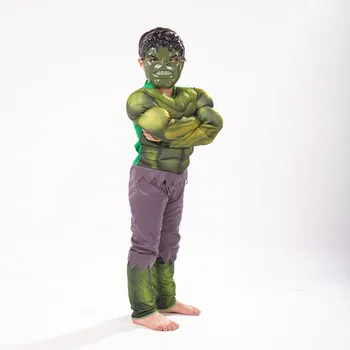 4-12Y Vaikai Hulk Super Herojus Raumenų Cosplay Kostiumų Vaikams Helovinas Fantazijos Kumščiu Reikmenys Šalies Prekių