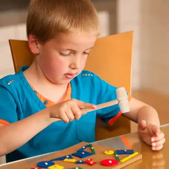 20pcs Medžio masyvo Mini Plaktukai Pataikyti Plaktuku Žaislai Švietimo Žaislas Plaktukas Paskambina Star Tortas Medinis Plaktukas Vaikų Žaislas Gavel
