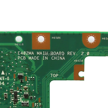 AK E402MA E502MA Nešiojamojo kompiuterio motininė plokštė, Skirta Asus E402MA E502MA E402M E502M E402 E502 Bandymo originalus mainboard 2G RAM N2840
