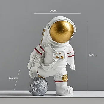 Ins Karšto Kūrybos Astronautas Serijos Darbastalio Apdaila Kosmonautas Lentynoje Papuošalai Prieškambario Dekoro Gimtadienio Dovana Metu