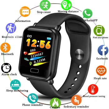 LIGE Vandeniui Smart Watch Vyrai Moterys Reloj inteligente Fitness Tracker 