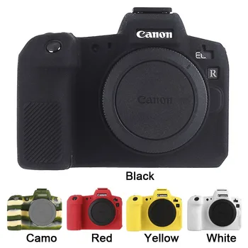 Guma Silicio Atveju, Minkštas Kūno Dangtelio Raštas Odos Canon EOS R EOS RP DSLR Fotoaparatas