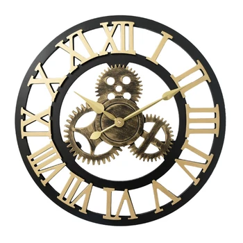 2021 Naujų 40/50 cm Derliaus Silent Sieninis Laikrodis arabų romėnišką Švytuoklės Laikrodžiai Dekoras
