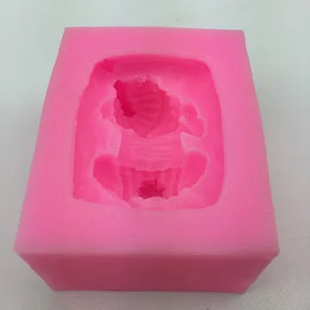 Miega kūdikis Formos 3D minkštas pyragas silikono formos yra maisto klasės, mastika virtuvės šokolado gamybos muilo, žvakių dekoravimo priemonės F0290