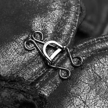 PUNK RAVE moterų liemenė Steampunk Derliaus kniedės nėrinių juostos iškirpti krūtinės viršūnes Viktorijos drabužių WY960