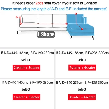 Elastingas elastingas sofa cover standartinio dydžio, visiškai suvynioti sofa dangtelis nuimamas kampe sofa cover už kambarį