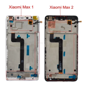 Xiaomi Mi MAX 2 LCD Ekranas Jutiklinis Ekranas skaitmeninis keitiklis Asamblėjos Xiaomi MAX lcd atsarginės Dalys 6.44