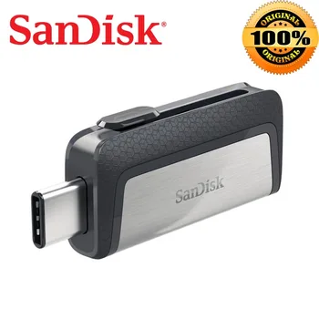 Sandisk SDDDC2 Ekstremalių Tipas-C USB 3.1 64GB 128 GB Dual OTG USB Flash Drive 32GB Pen Drive USB Stick Micro USB 