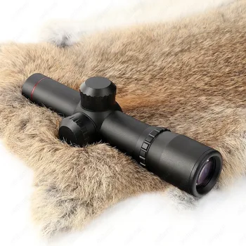 Ohhunt 4.5X20 1 Colio Kompaktiškas Medžioklės Šautuvas taikymo Sritis Taktinis Optinį Taikiklį P4 Stiklo Išgraviruotas Tinklelis Riflescope Flip-Open Objektyvo Dangteliai