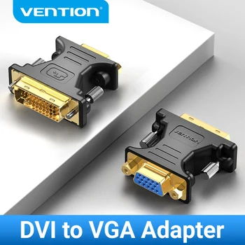 Paj DVI į VGA Adapteris, DVI-I 24+5 Male VGA Moterų Konverteris Kabelis, 1080P HDTV Projektorius PC Montior VGA ir DVI