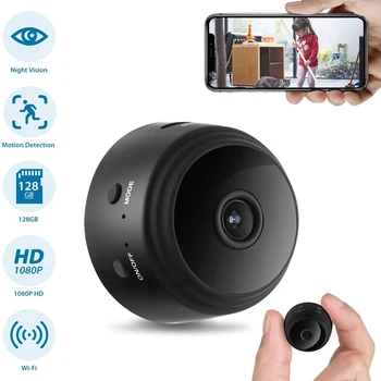 A9 1080P Wifi Mini Kamera Home Security P2P Kamera, WiFi Naktinio Matymo Belaidės Stebėjimo Kameros Nuotolinio Stebėti Telefono App