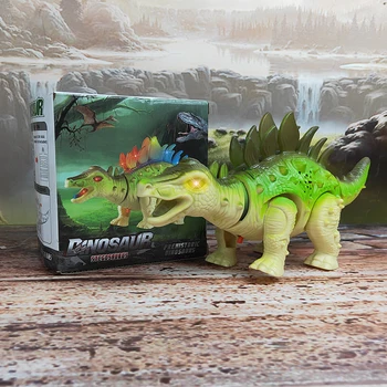 Nuostabi Purškimo Elektros Dinozaurų Žaislas Pėsčiomis Purškimo LED lemputės Garso Dinozaurų Žaislas Dinozauras Modelis Berniukas, Gimtadienis, Kalėdos,